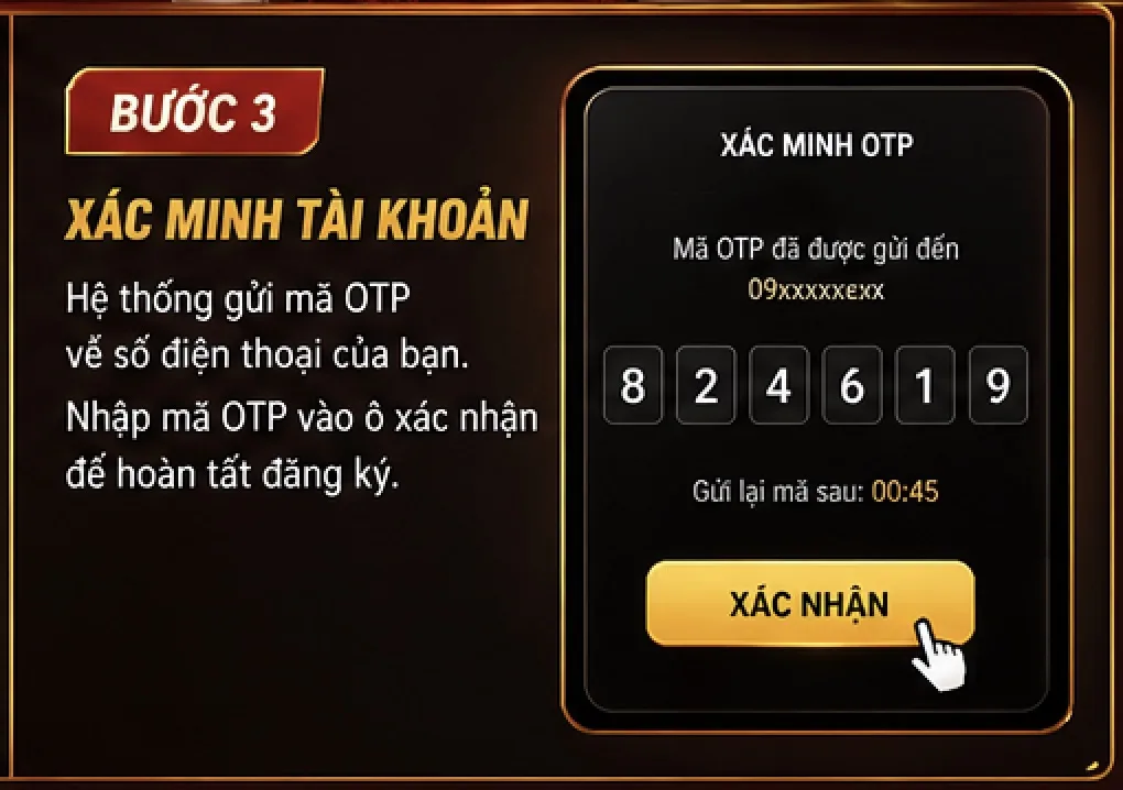 Đăng ký Hitclub bước 3