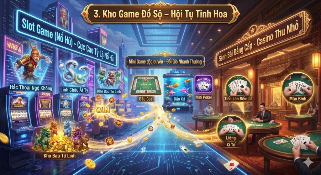 hitclub 3 kho game đồ sộ hội tụ tinh hoa lớn