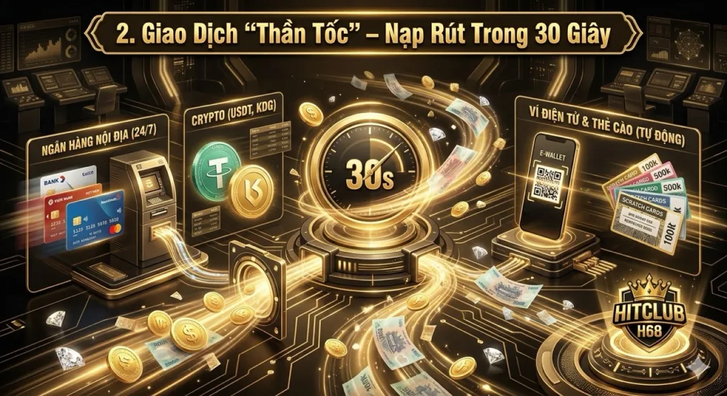 hitclub Giao dịch thần tốc nạp rút trong 30 giây